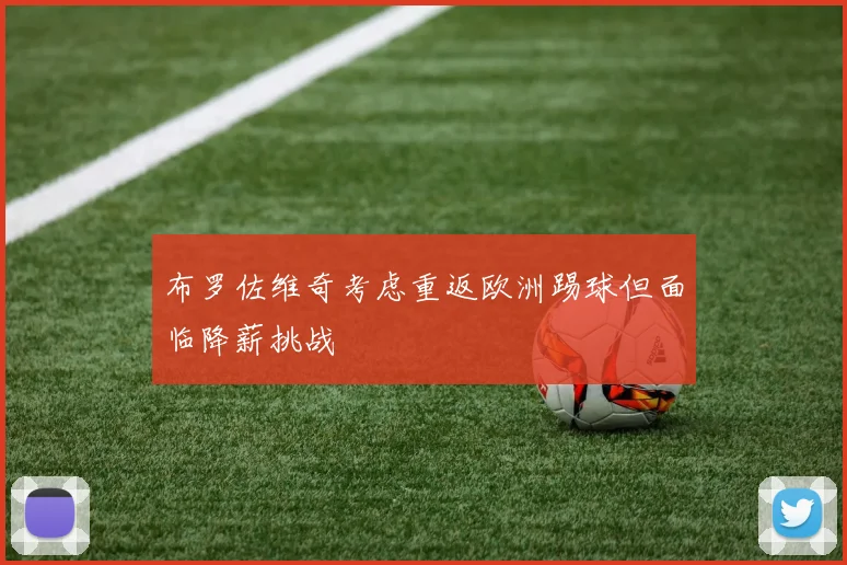 布罗佐维奇考虑重返欧洲踢球但面临降薪挑战
